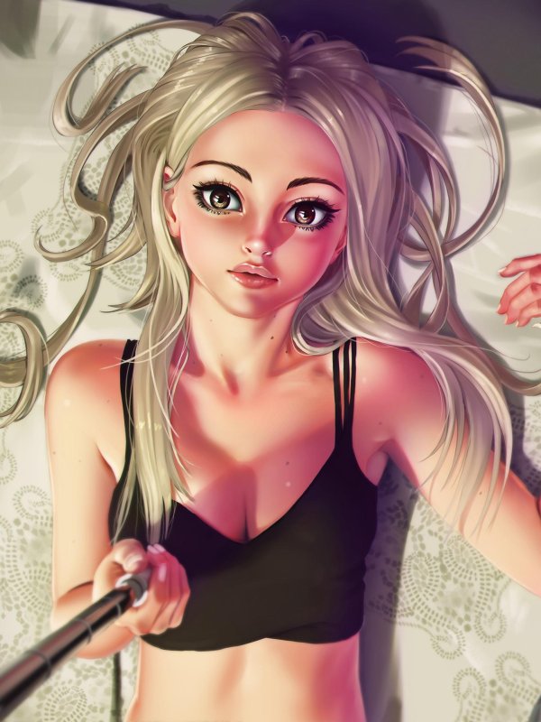 мультяшная блондинка