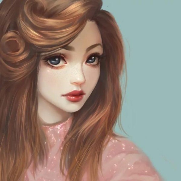 арты красивых девушек