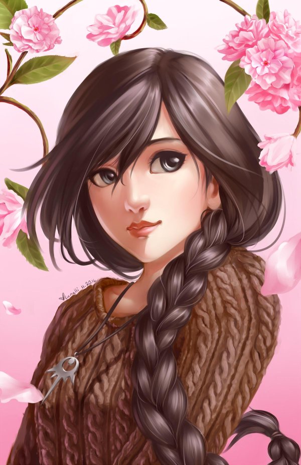 красивые арты девушек