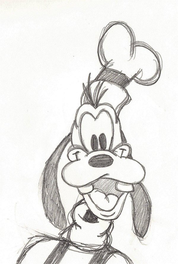 гуфи карандашом