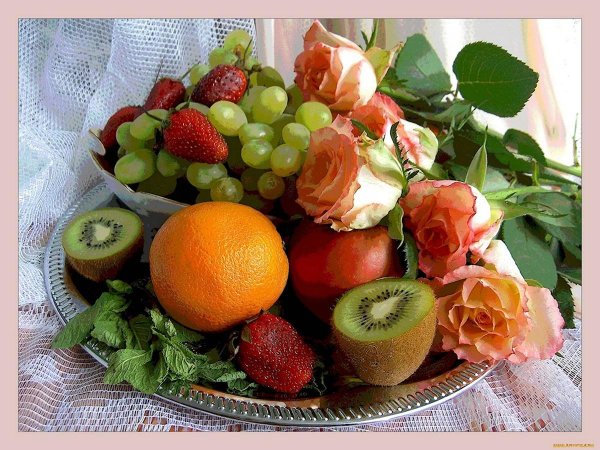 цветы и фрукты