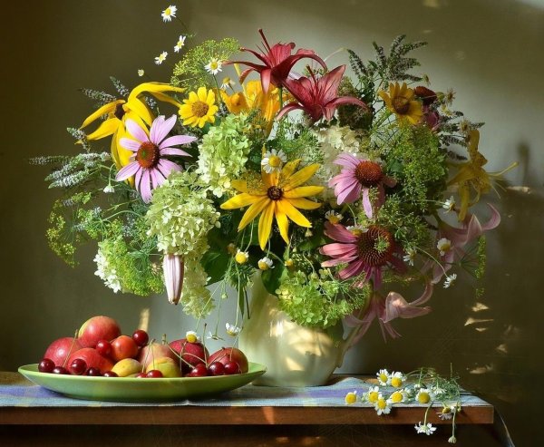 осенние цветы натюрморт