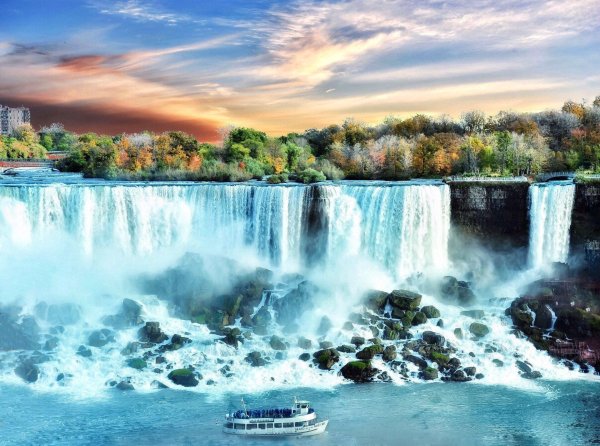 блоковый водопад