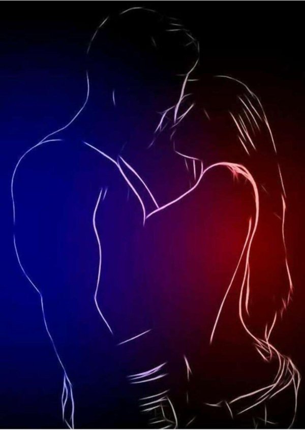 объятия силуэт