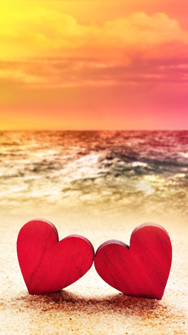 сердечко из песка