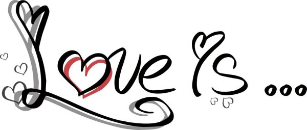 надпись лове красиво