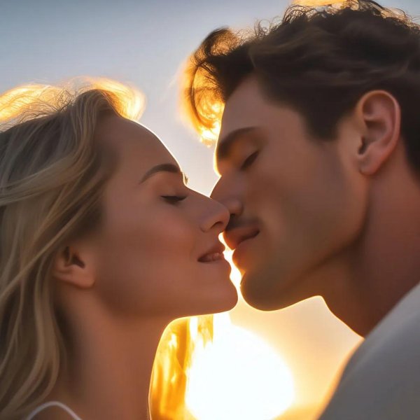 поцелуй романтика