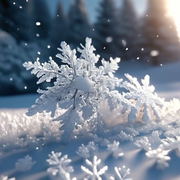 фотографии снежинок