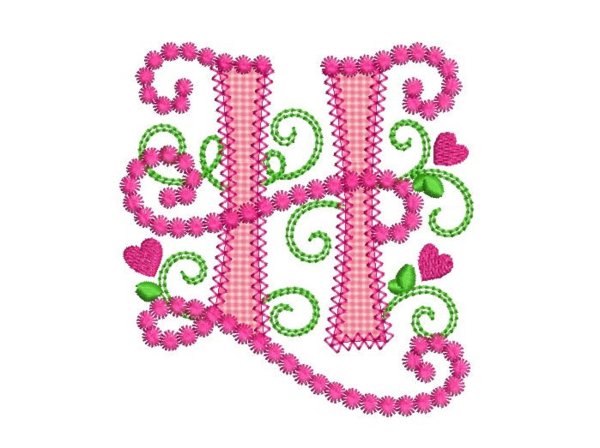 ручная вышивка букв