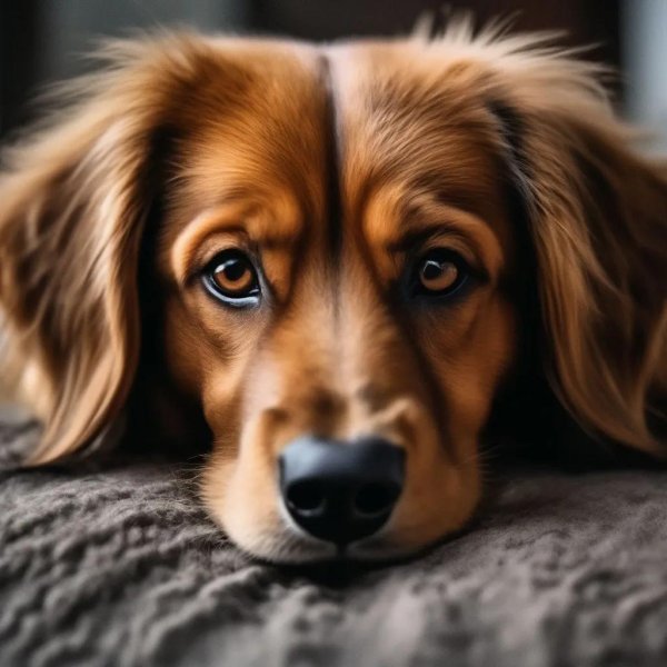 грустный щенок