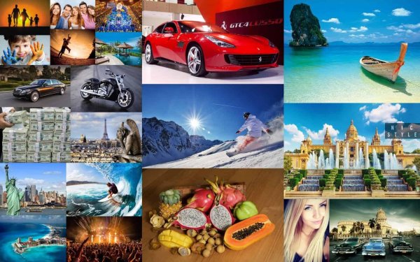 туристический коллаж