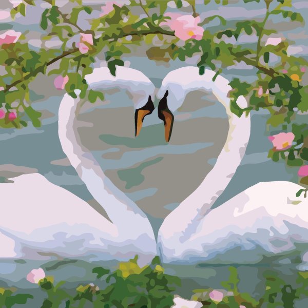 пара лебедей