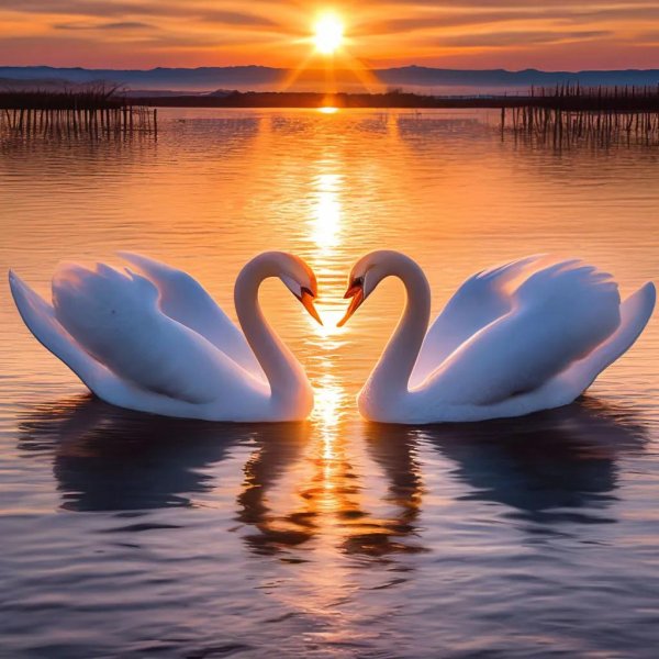 любовь лебедей