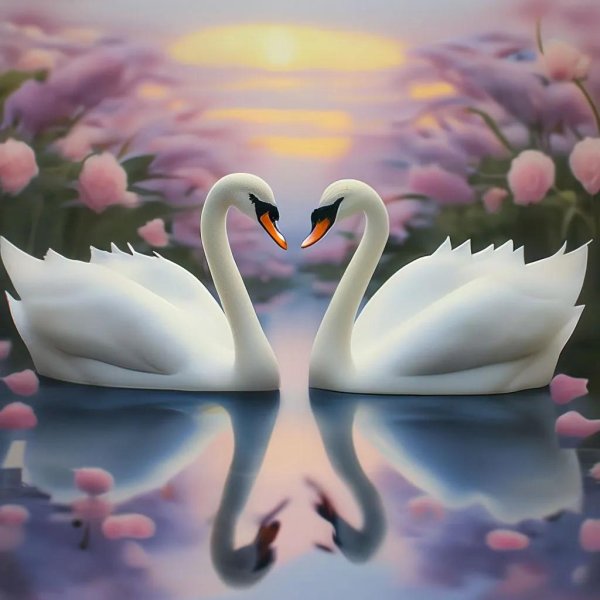 любовь лебедей