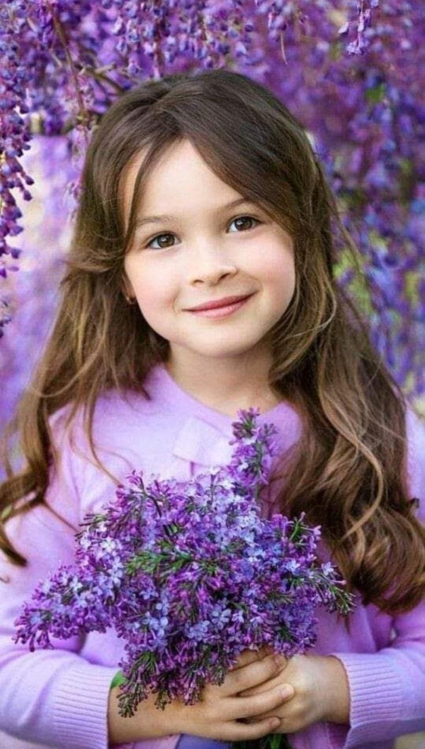 фотосессия в сирени дети
