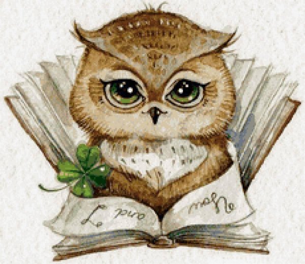 вышивание сова