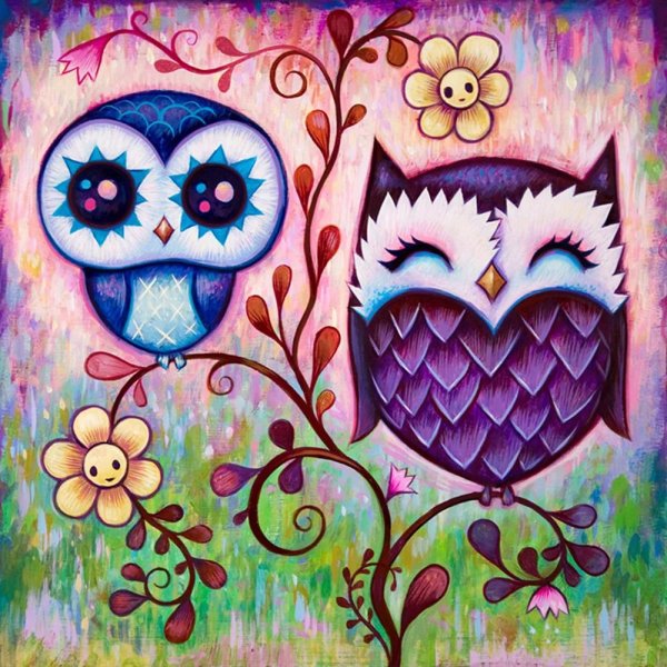 алмазная вышивка совята