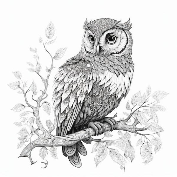 контур сова