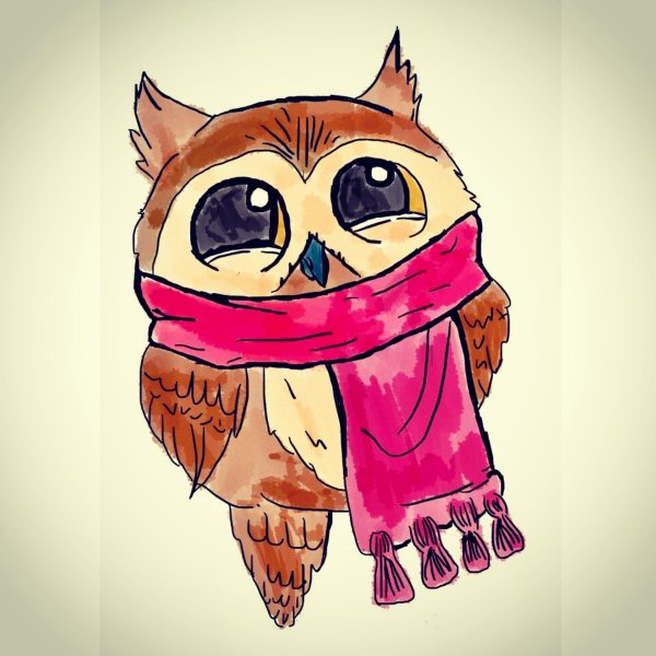 совушка рисунок