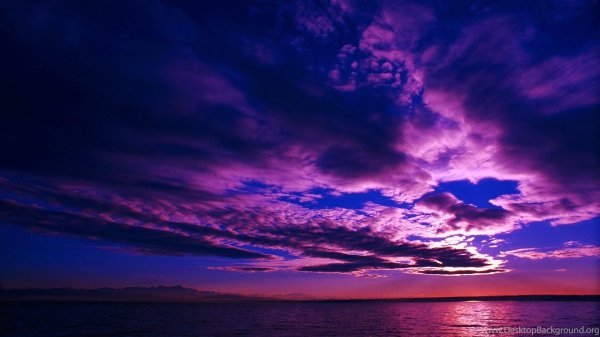 сиреневый закат