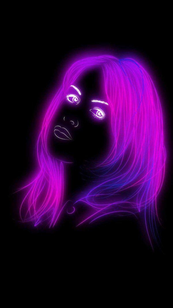 неоновая девушка