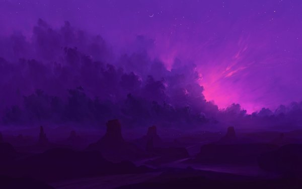 фиолетовая ночь