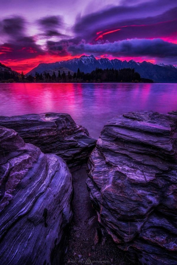 фиолетовые горы