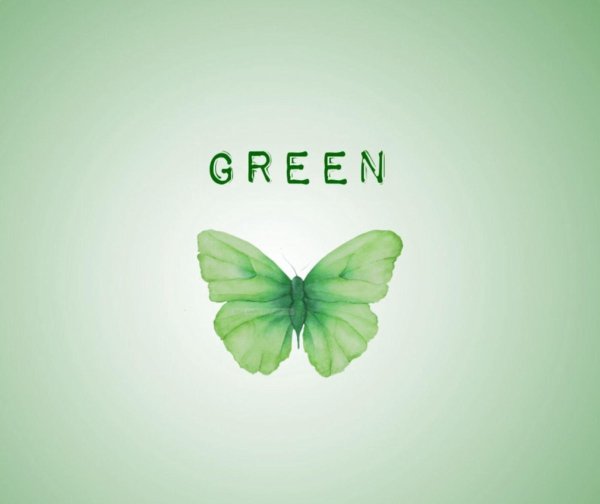 зеленая бабочка