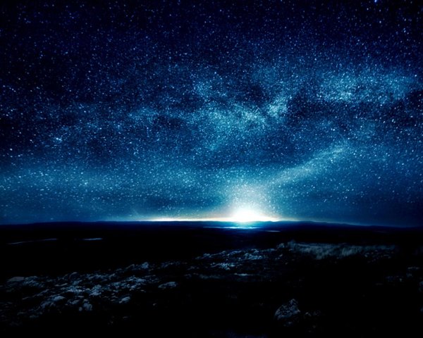 красивое звёздное небо ночью