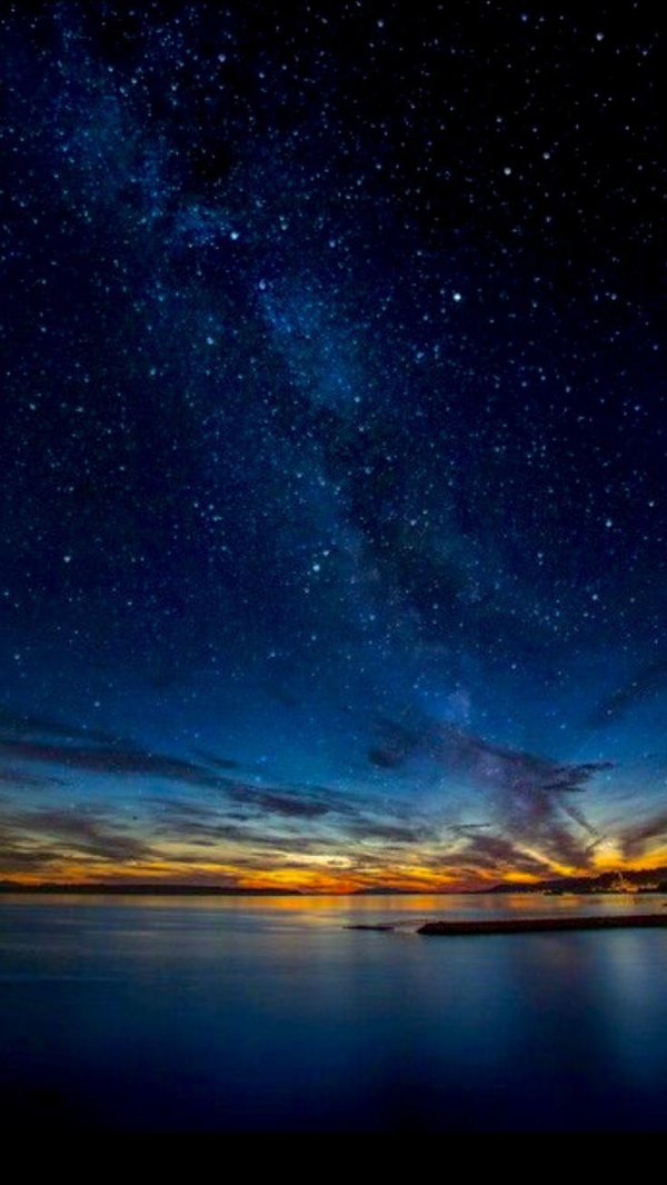 красивое звёздное небо ночью