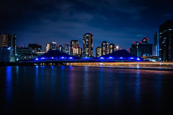 фон ночного города