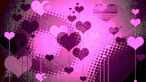 фон сердечек