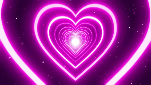 фиолетовые сердца