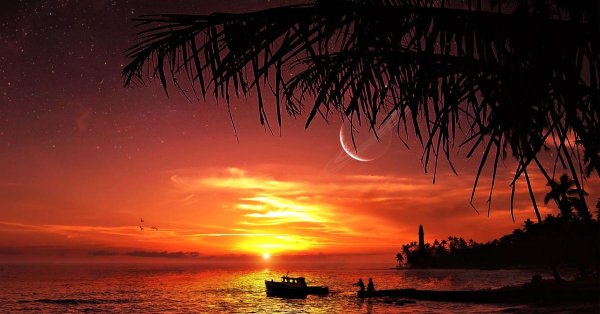 морской закат