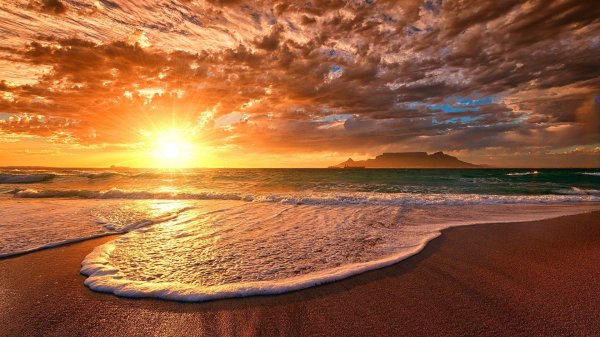 пляж море солнце