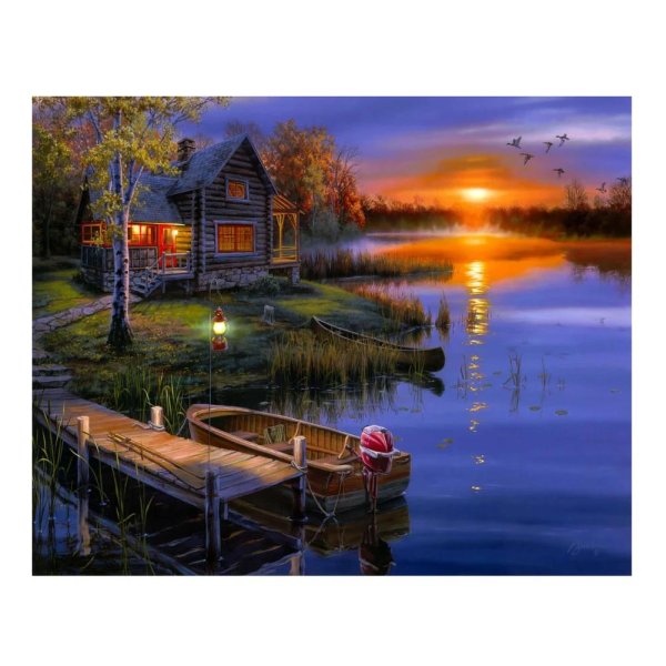 домики у озера