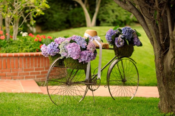 декоративный велосипед для сада