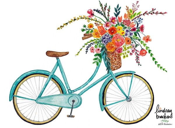 велосипед рисунки