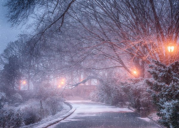 вечер зимний