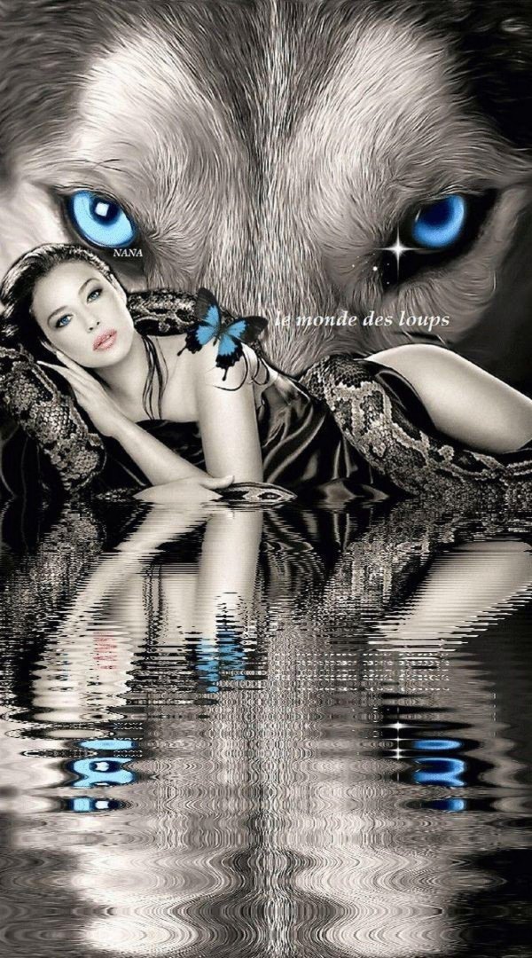 девушка волчица