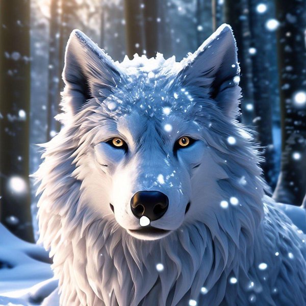 красивые волки