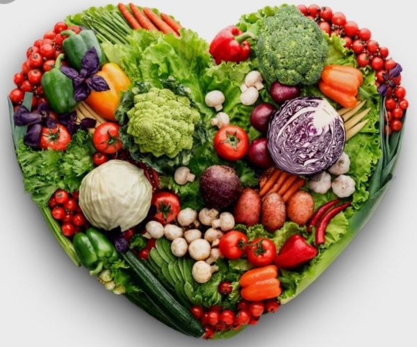 сердце из овощей