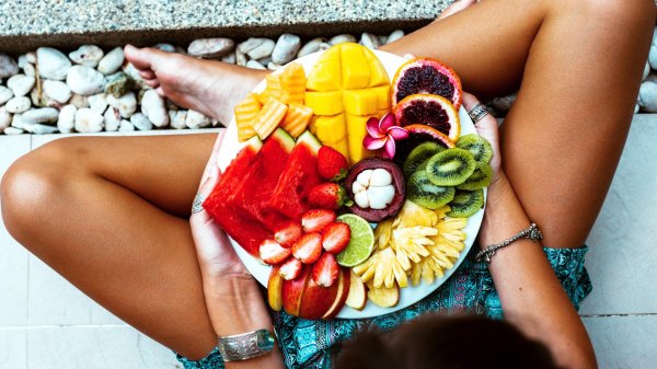 фотосессия с фруктами