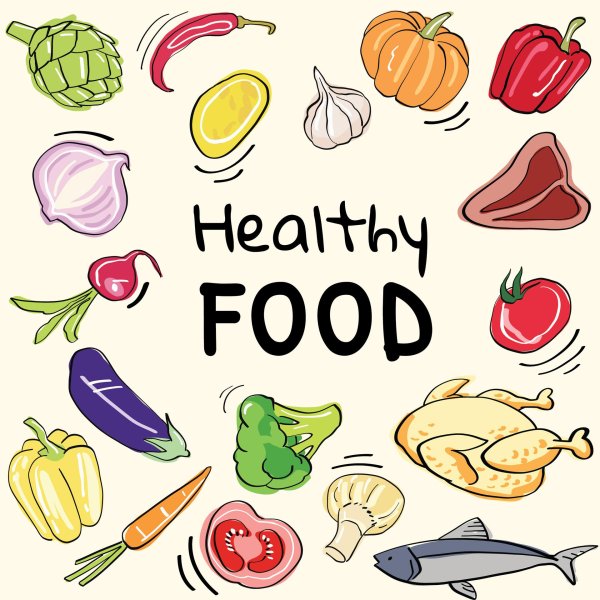 healthy food рисунок