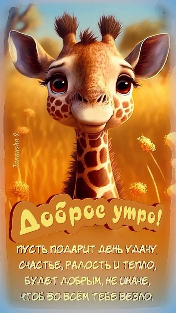 милые жирафы