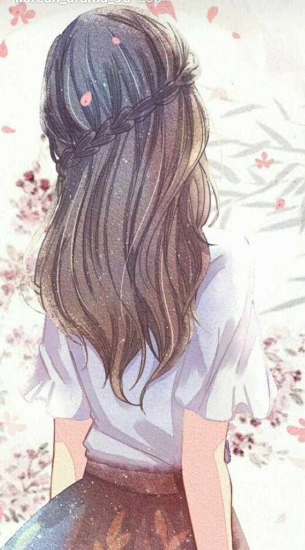 девушка аниме грустная