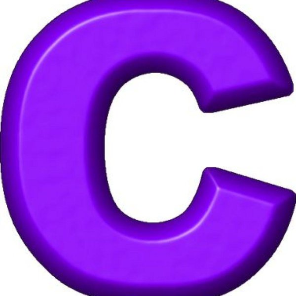 буква а фиолетовая