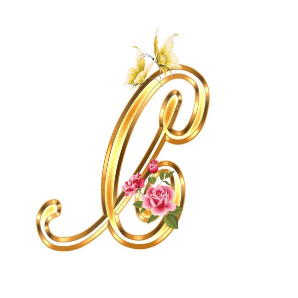 золотые буквы на прозрачном фоне