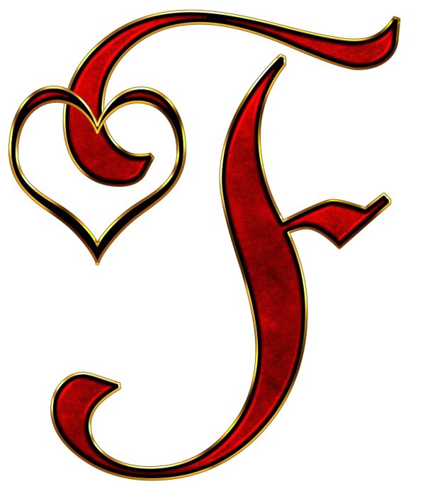 красивые буквы с сердечками