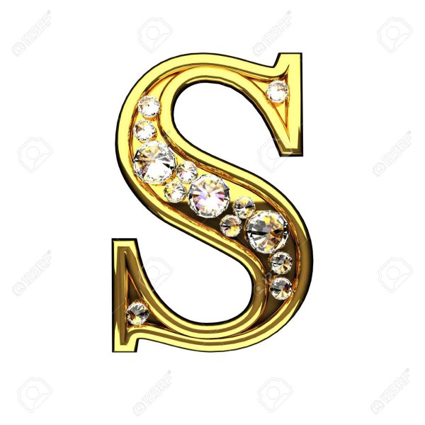 золотистые буквы